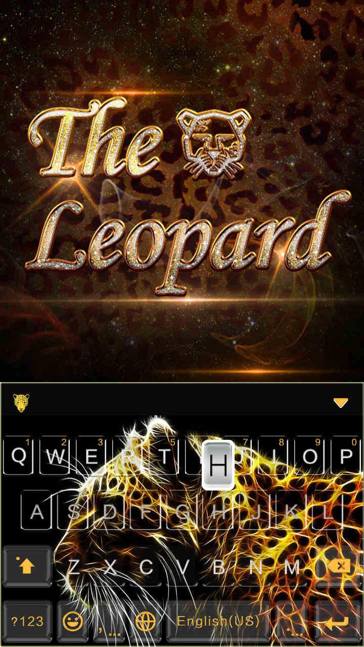اسکرین شات 2 برنامه Amazing Leopard  Keyboard Theme