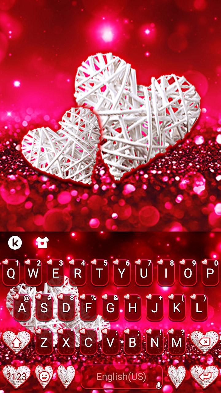 اسکرین شات 1 برنامه Valentine Heart Theme