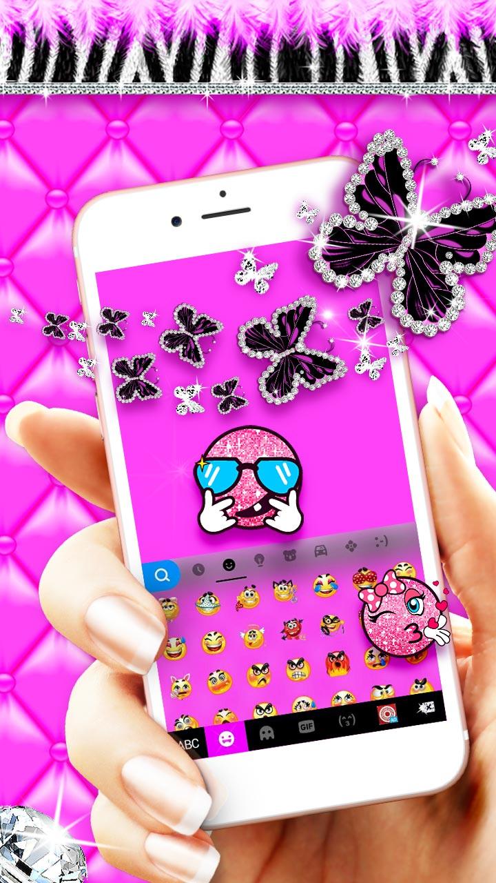 اسکرین شات 2 برنامه Luxury Butterfly Zebra Theme