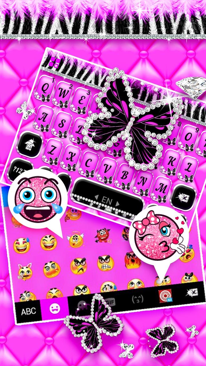 اسکرین شات 4 برنامه Luxury Butterfly Zebra Theme