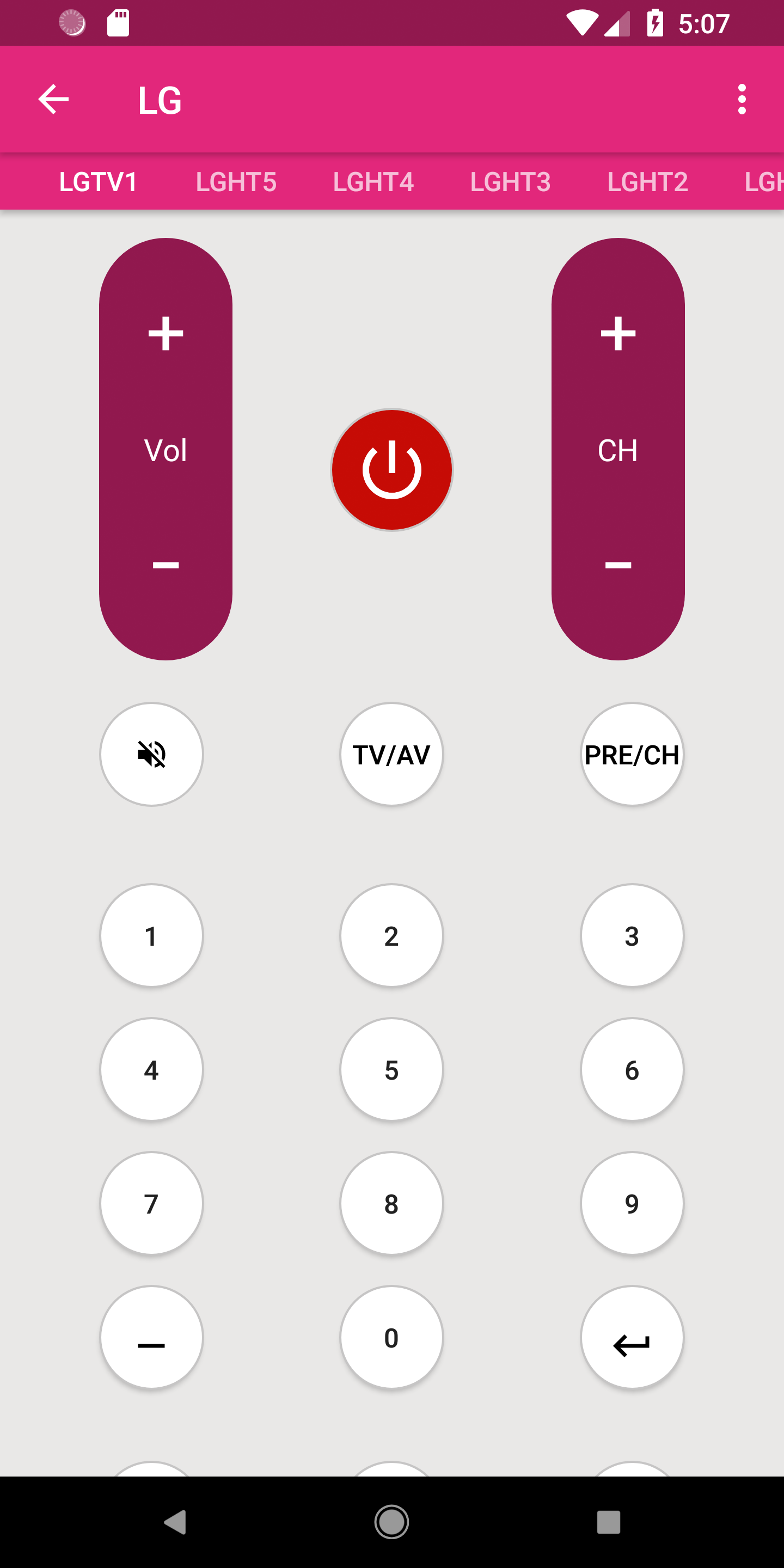 اسکرین شات 5 برنامه LG Universal Remote