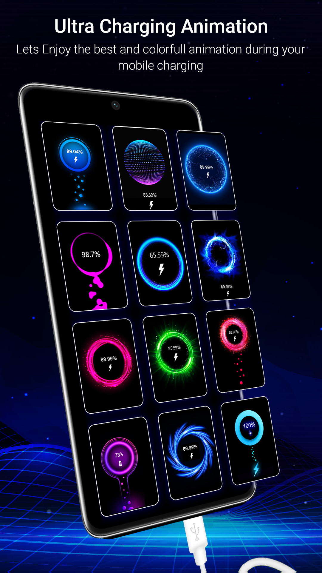 اسکرین شات 4 برنامه Ultra Charging Animation App