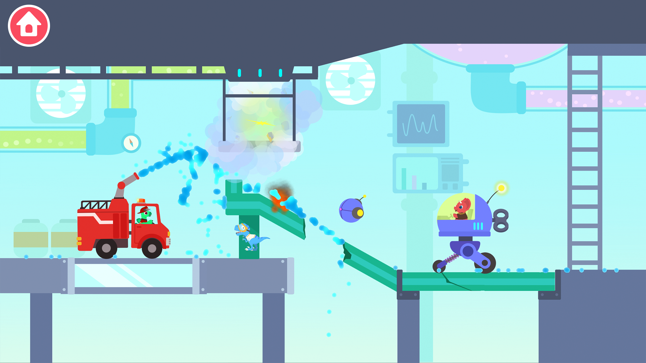 اسکرین شات 7 بازی Dinosaur Fire Truck: for kids