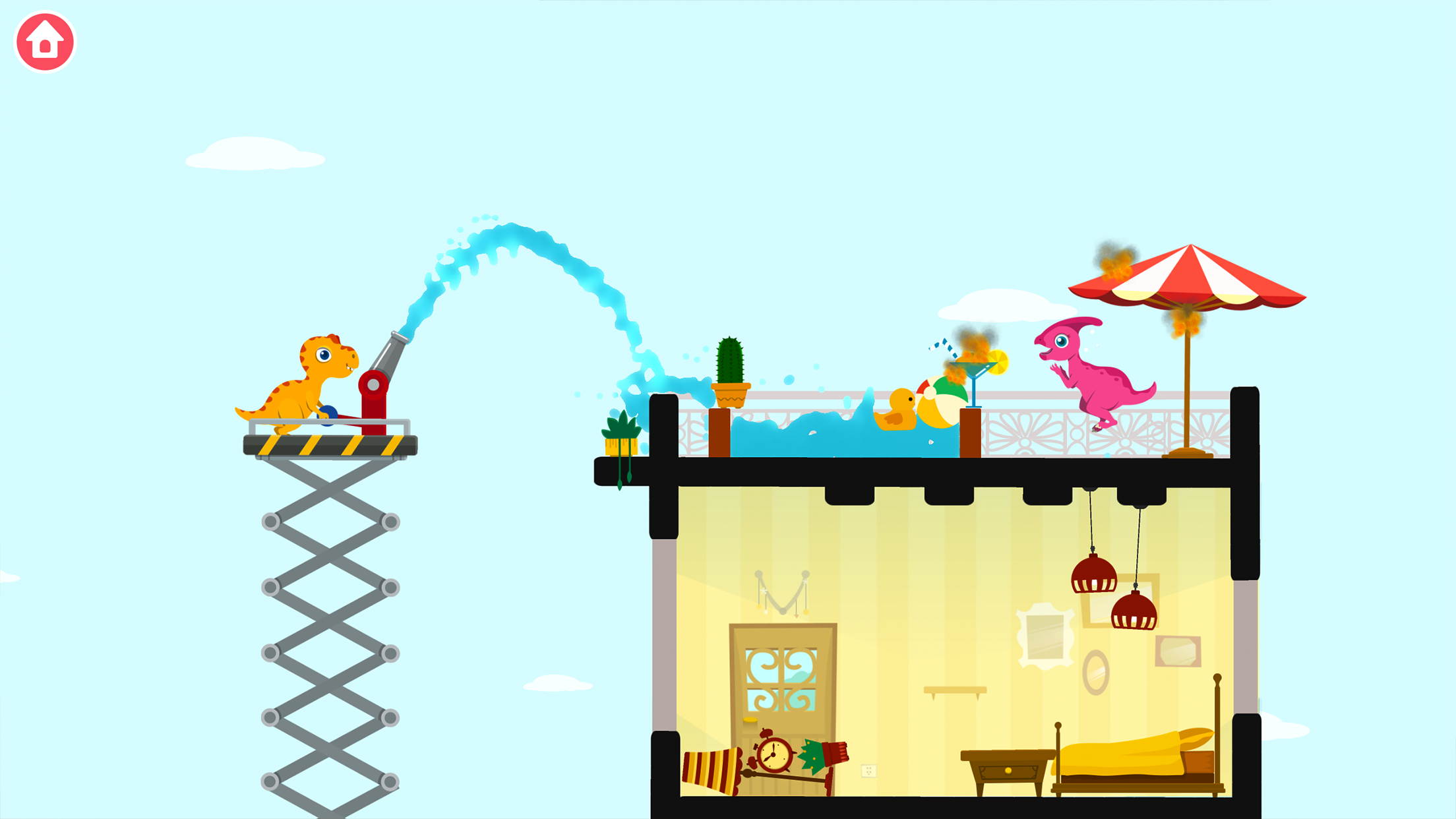 اسکرین شات 2 بازی Fire Truck Rescue - for Kids