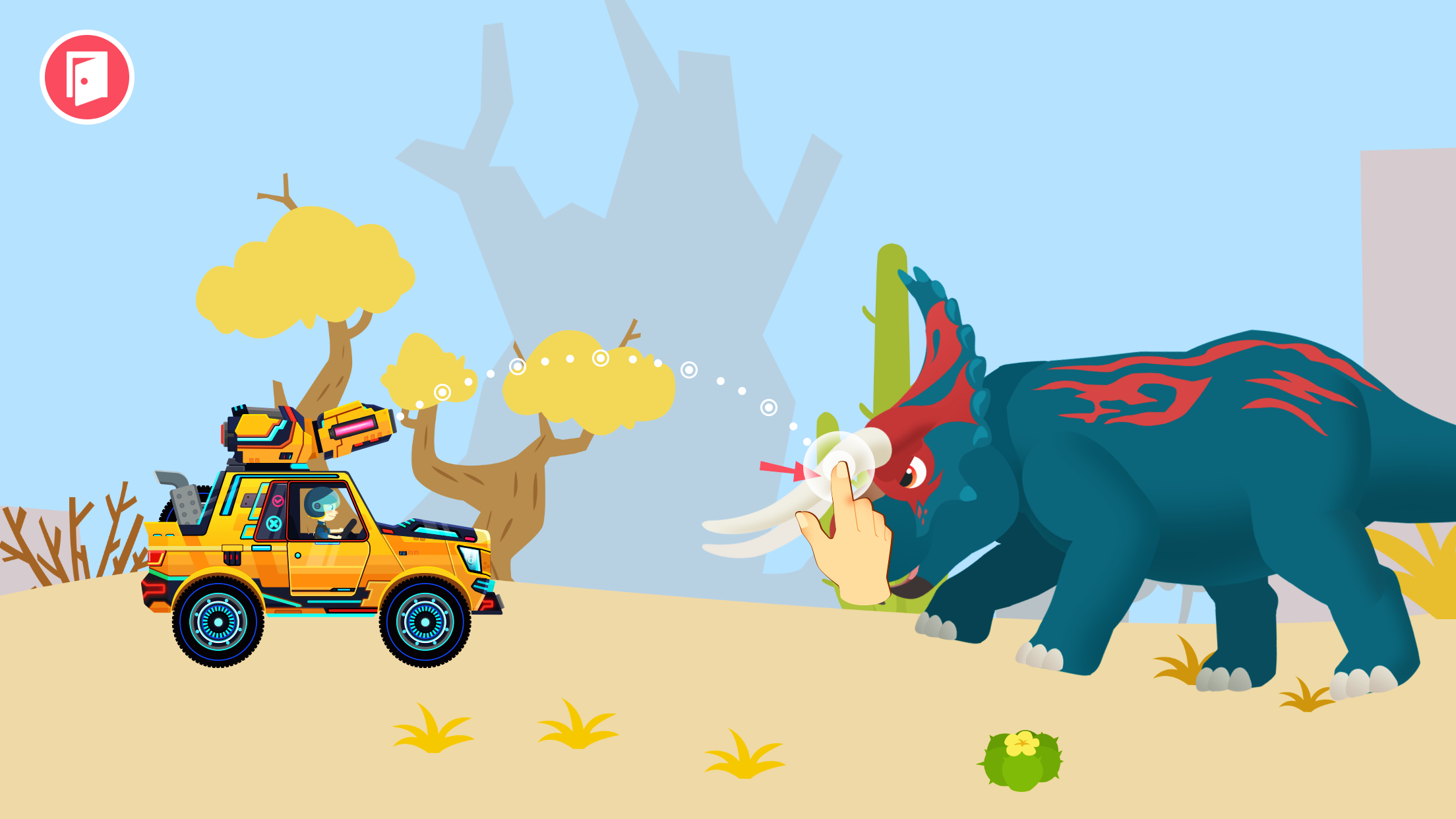 اسکرین شات 5 بازی Dinosaur Guard Games for kids