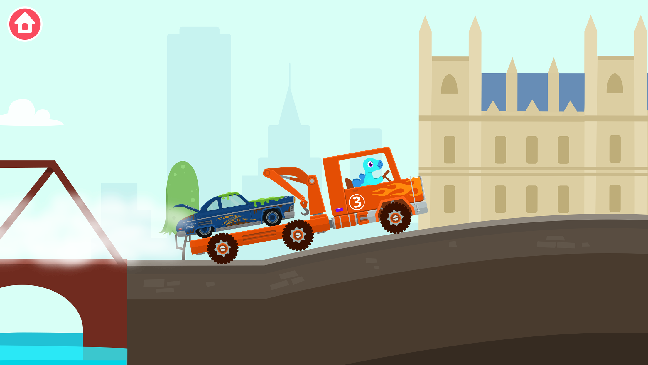 اسکرین شات 4 بازی Dinosaur Rescue Truck Games