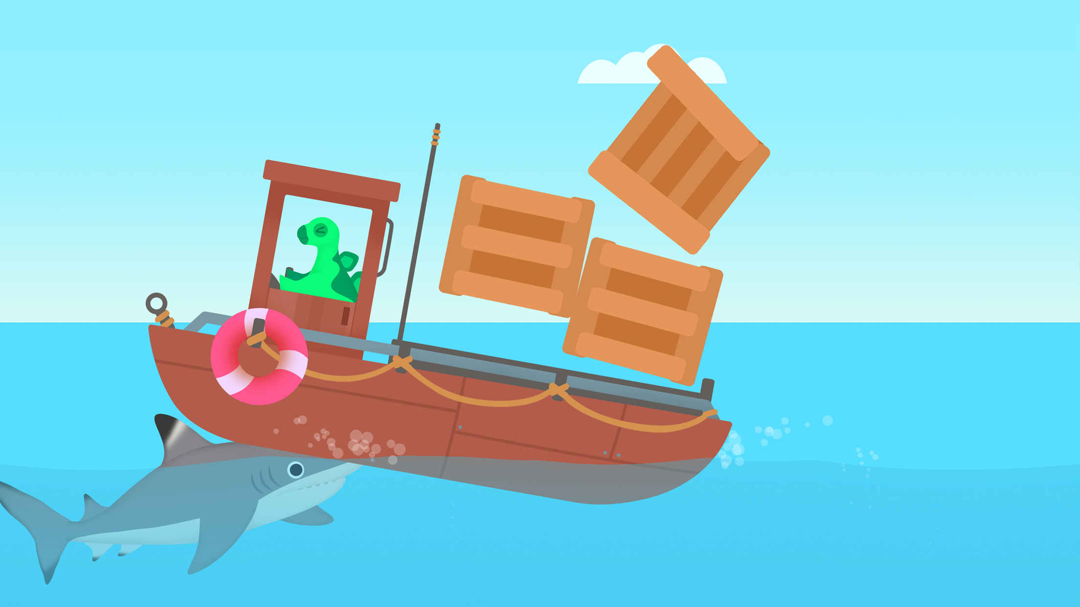 اسکرین شات 1 بازی Dinosaur Submarine - for kids