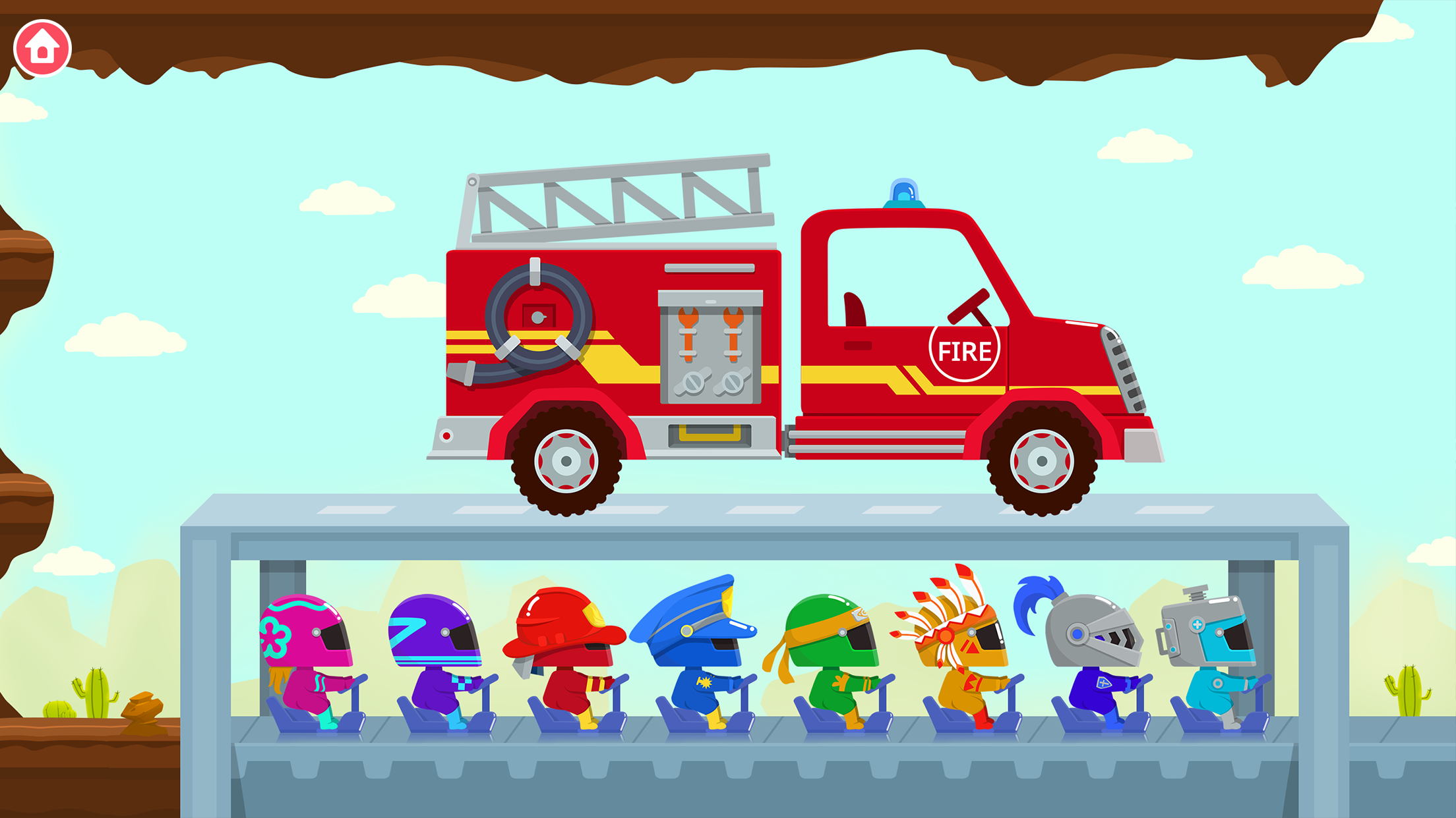 اسکرین شات 2 برنامه Truck Driver - Games for kids