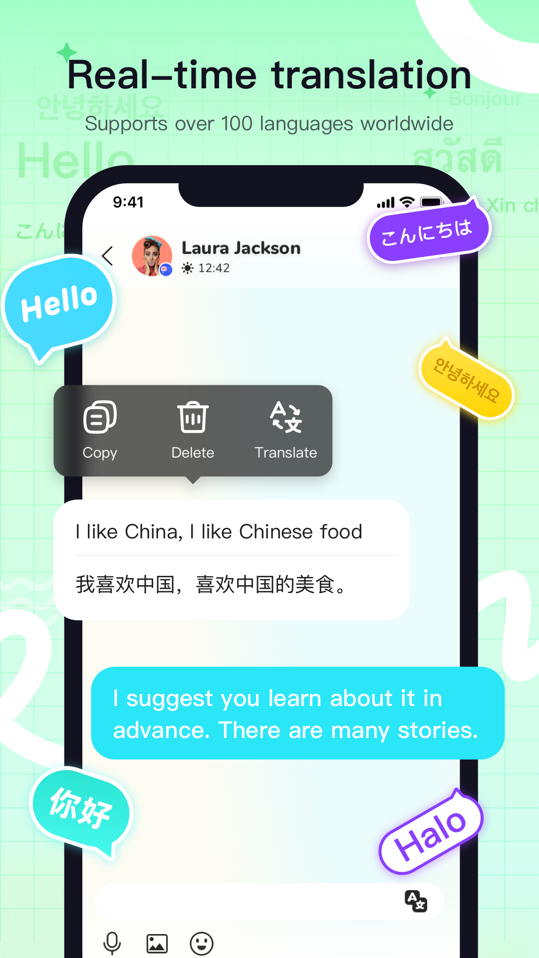 اسکرین شات 3 برنامه Yeetalk - Chat, Talk & Learn