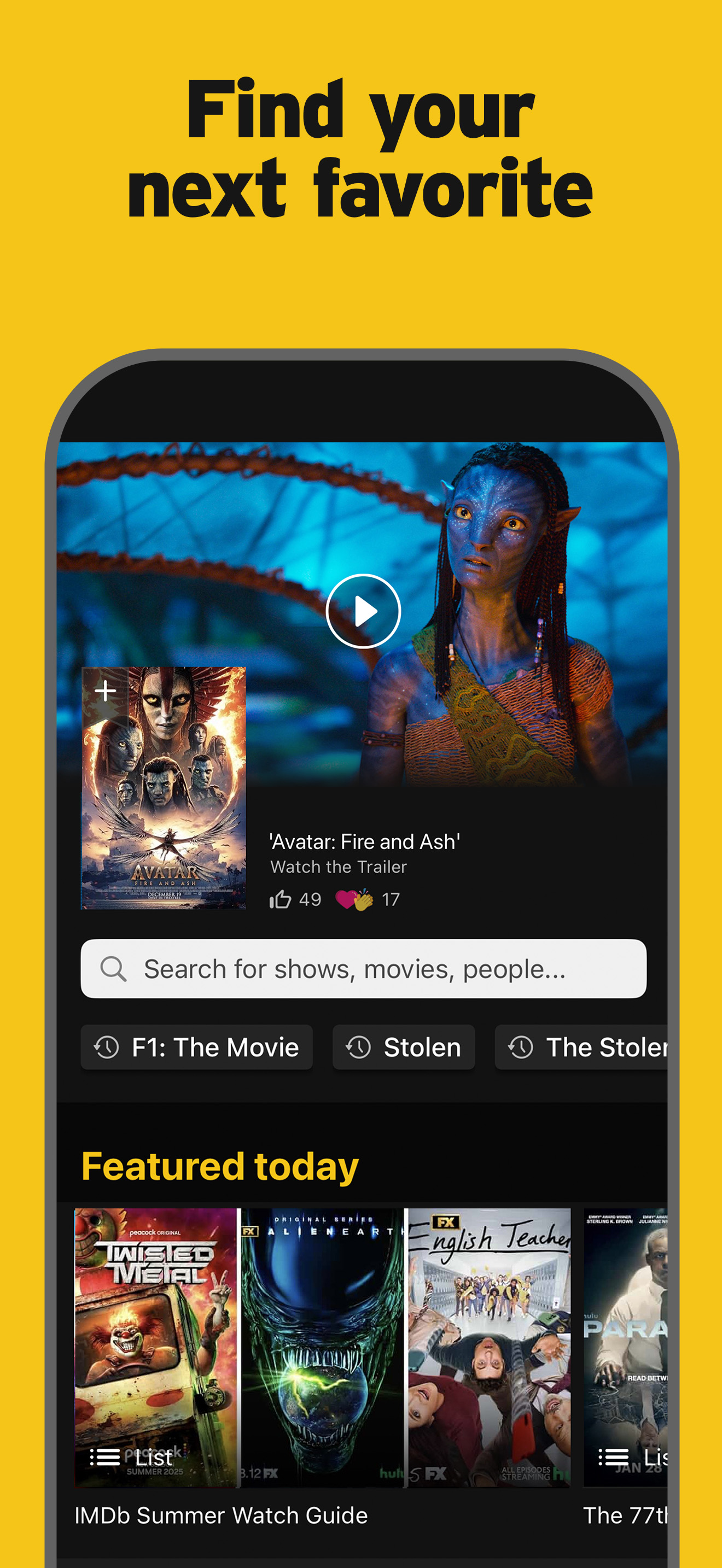 اسکرین شات 1 برنامه IMDb: Movies & TV Shows