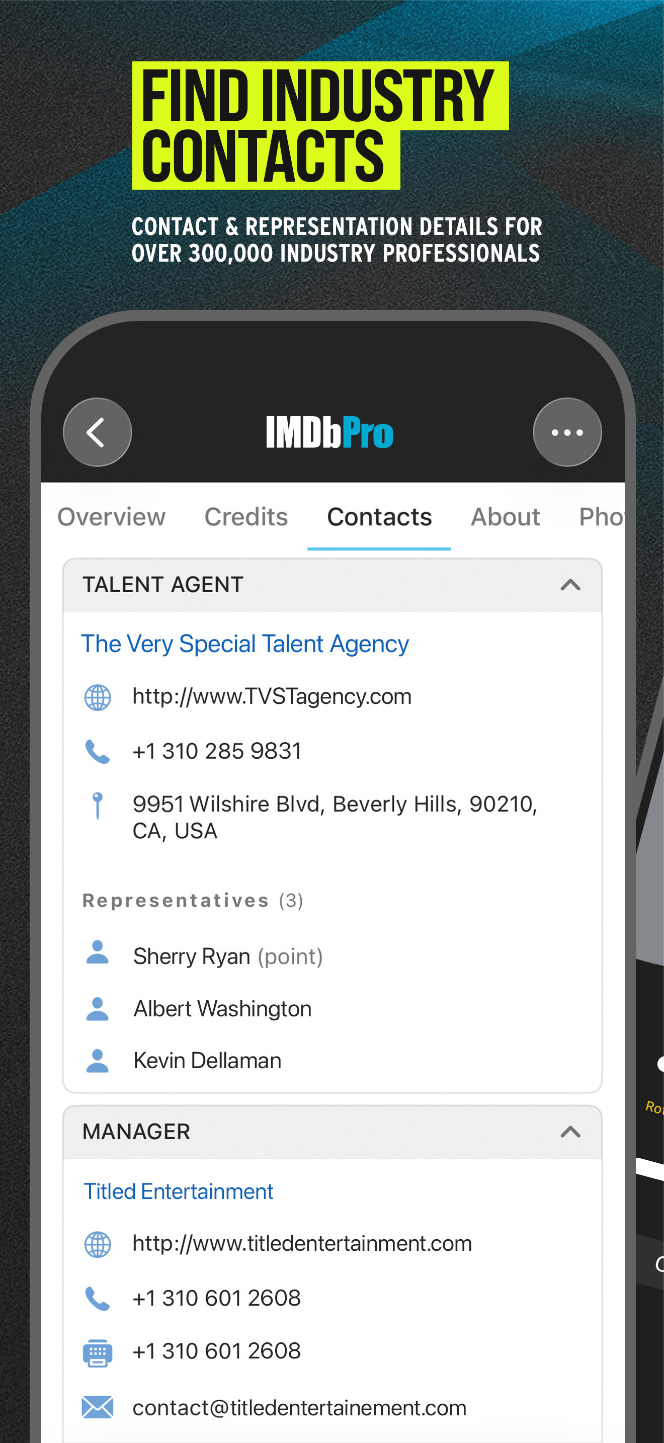 اسکرین شات 1 برنامه IMDbPro