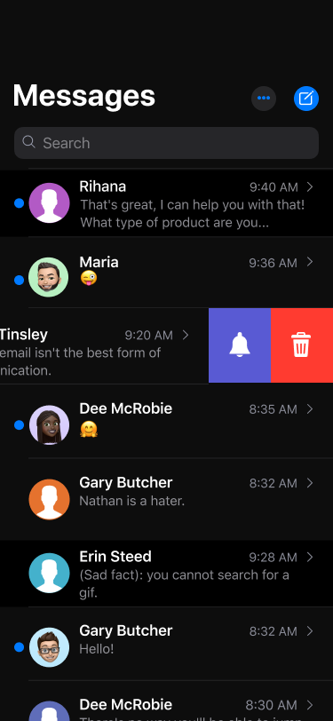 اسکرین شات 6 برنامه Messages - Texting OS 18