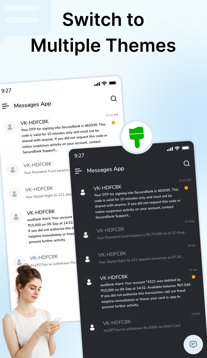 اسکرین شات 6 برنامه Message