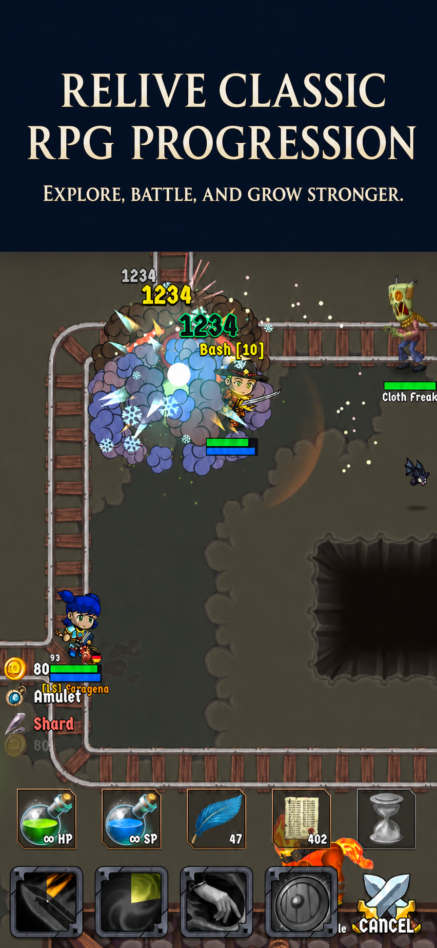اسکرین شات 1 بازی Walking Hero - Idle Battle RPG