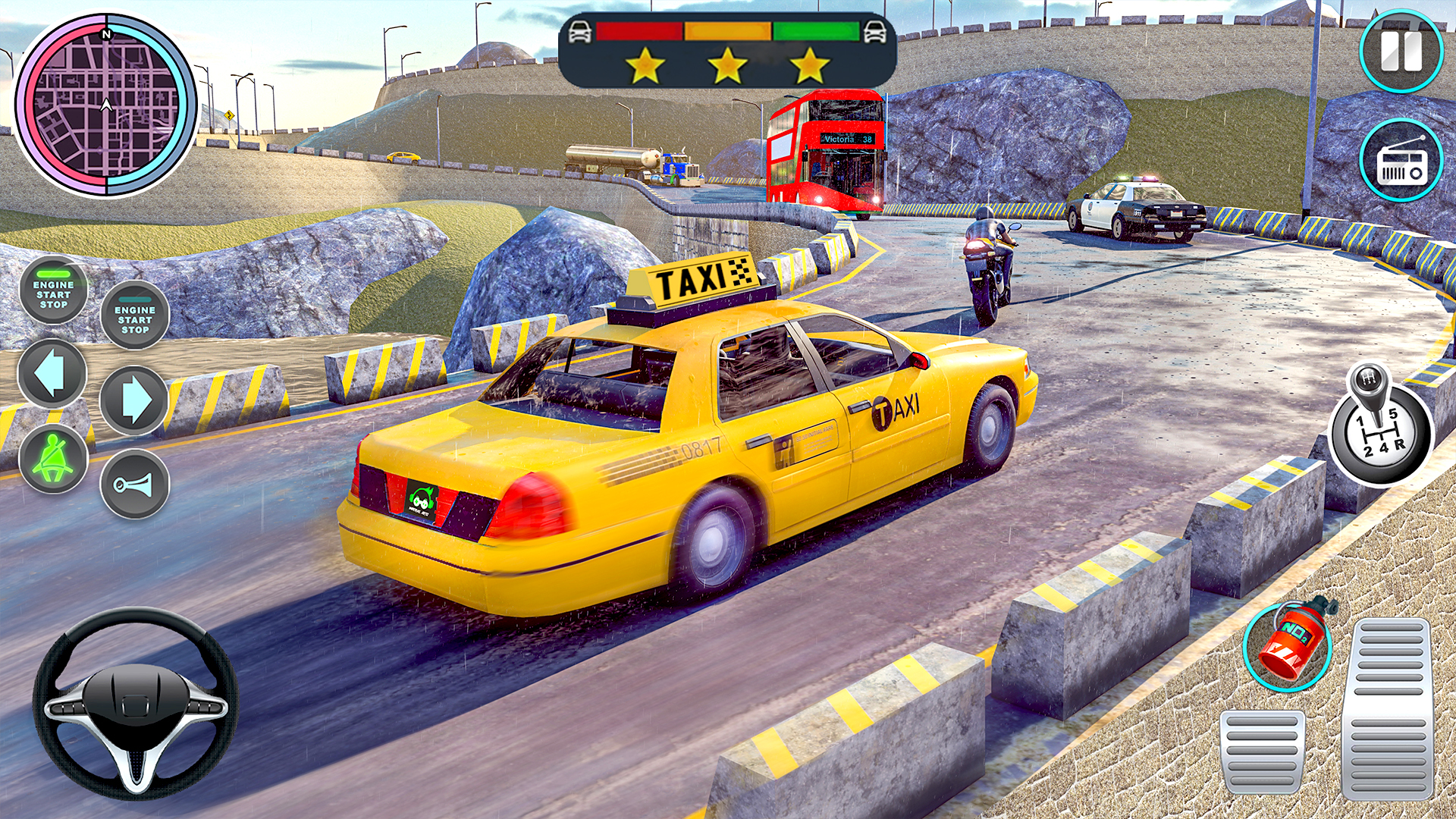 اسکرین شات 3 برنامه Taxi Simulator Pro Racing Game