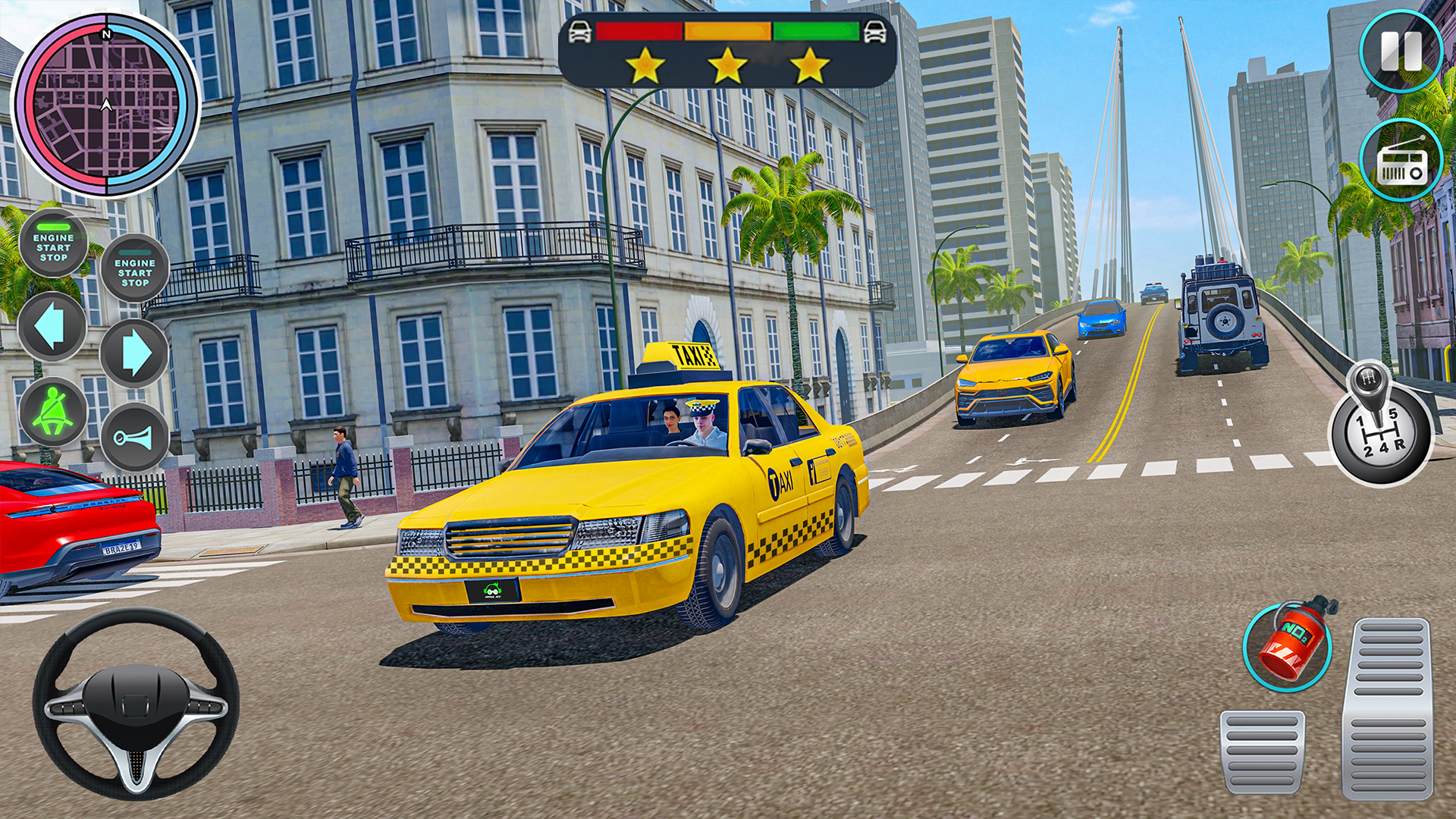 اسکرین شات 4 برنامه Taxi Simulator Pro Racing Game