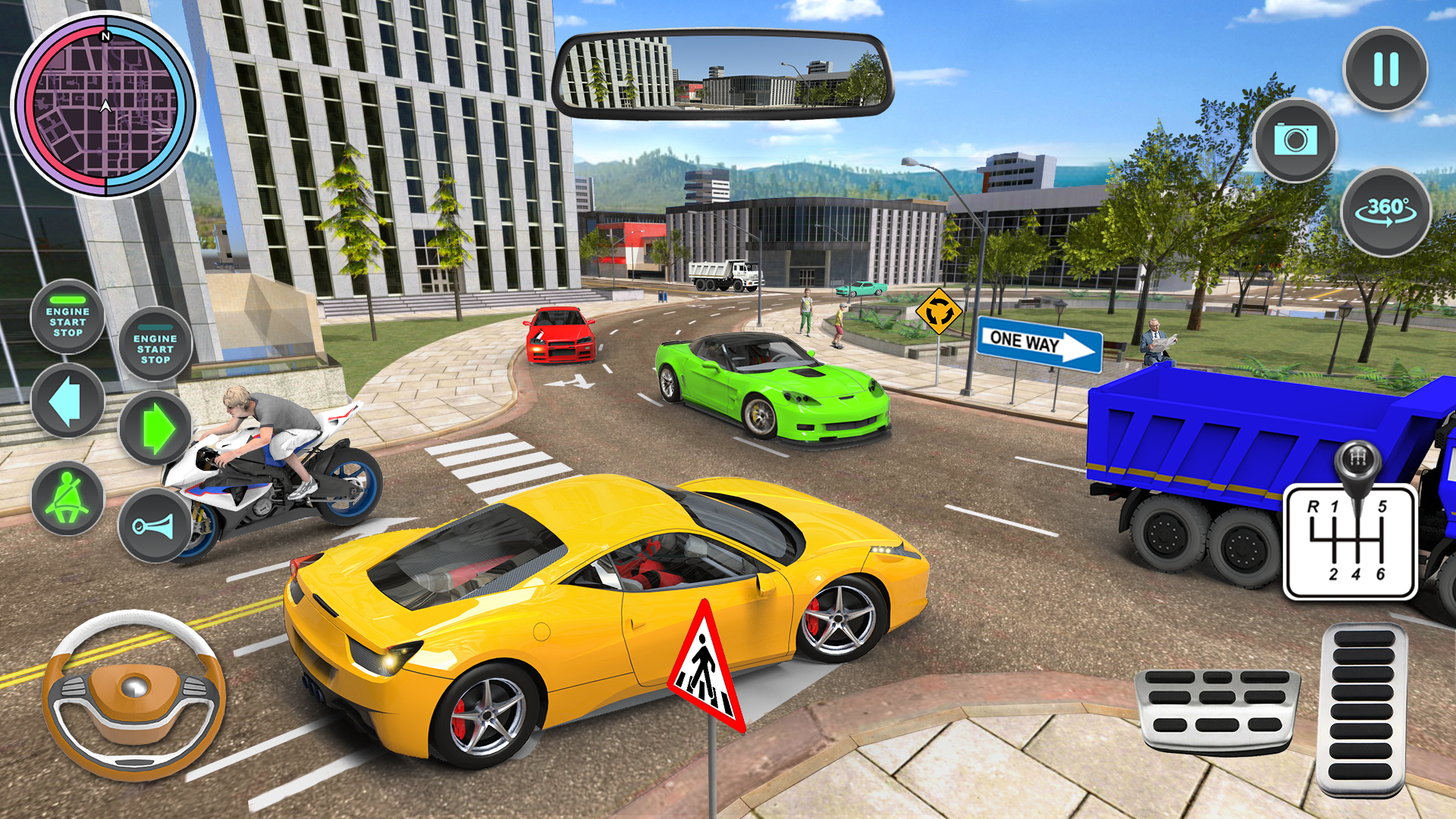 اسکرین شات 4 بازی Modern Car Driving School Game