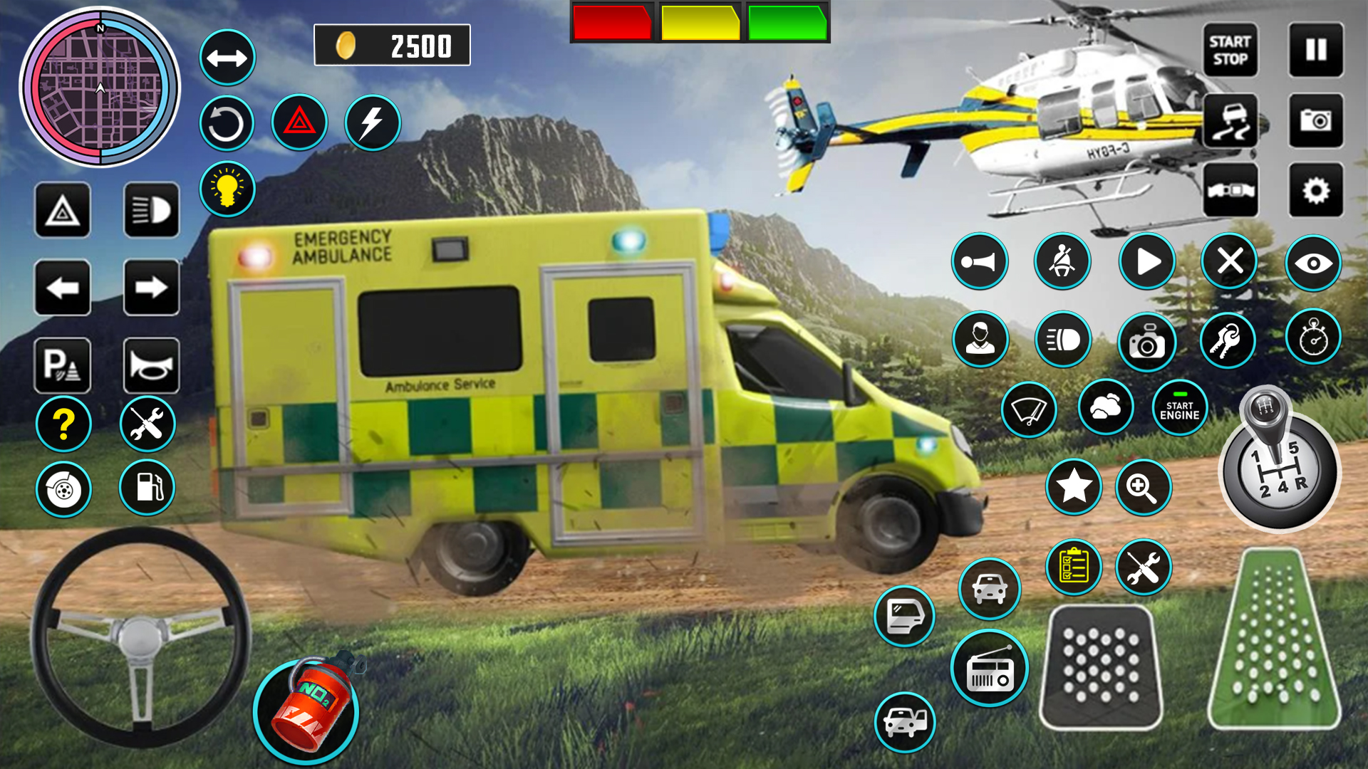 اسکرین شات 7 برنامه Heli Ambulance Simulator Game