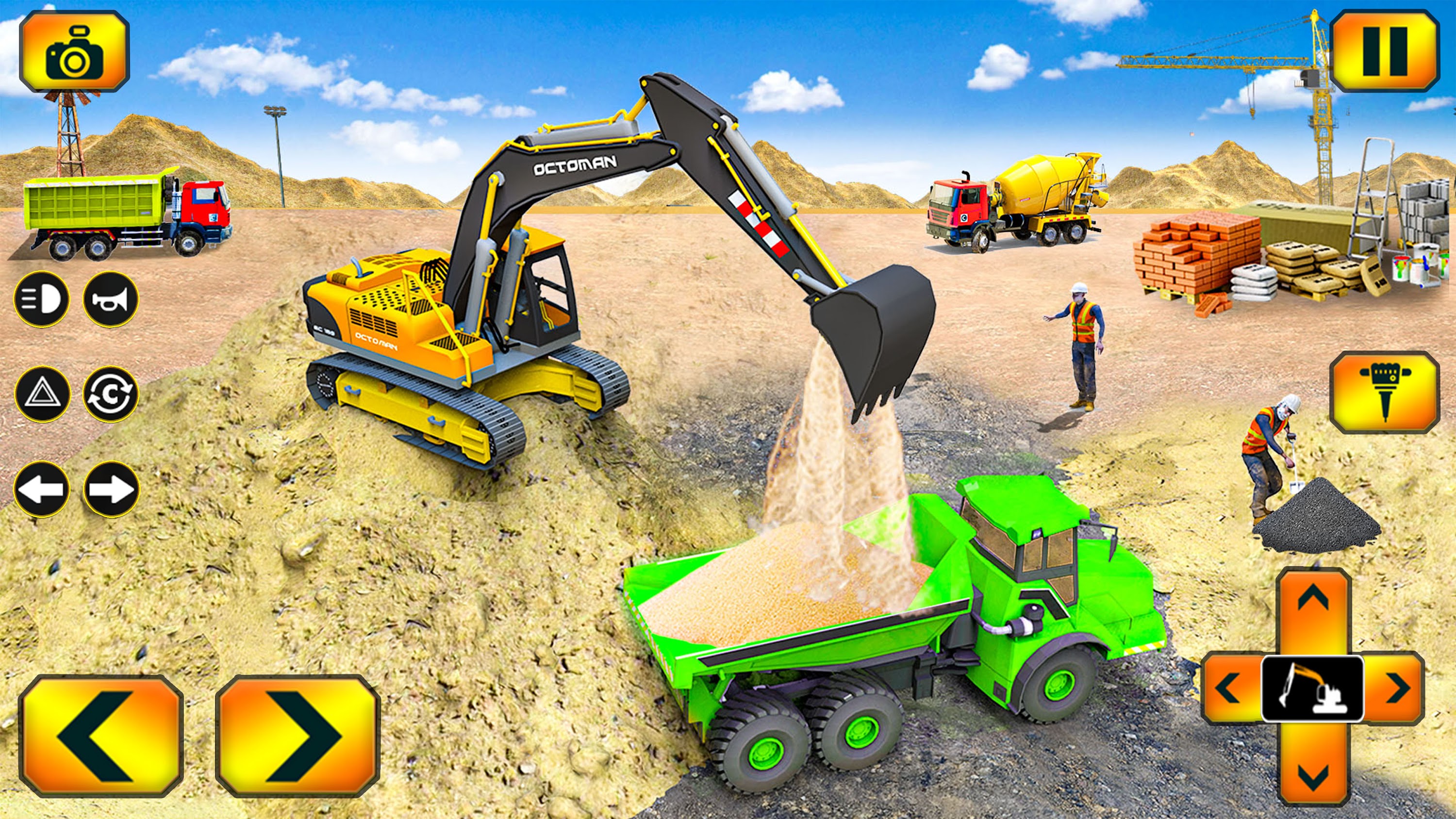 اسکرین شات 2 برنامه Sand Excavator Simulator Games