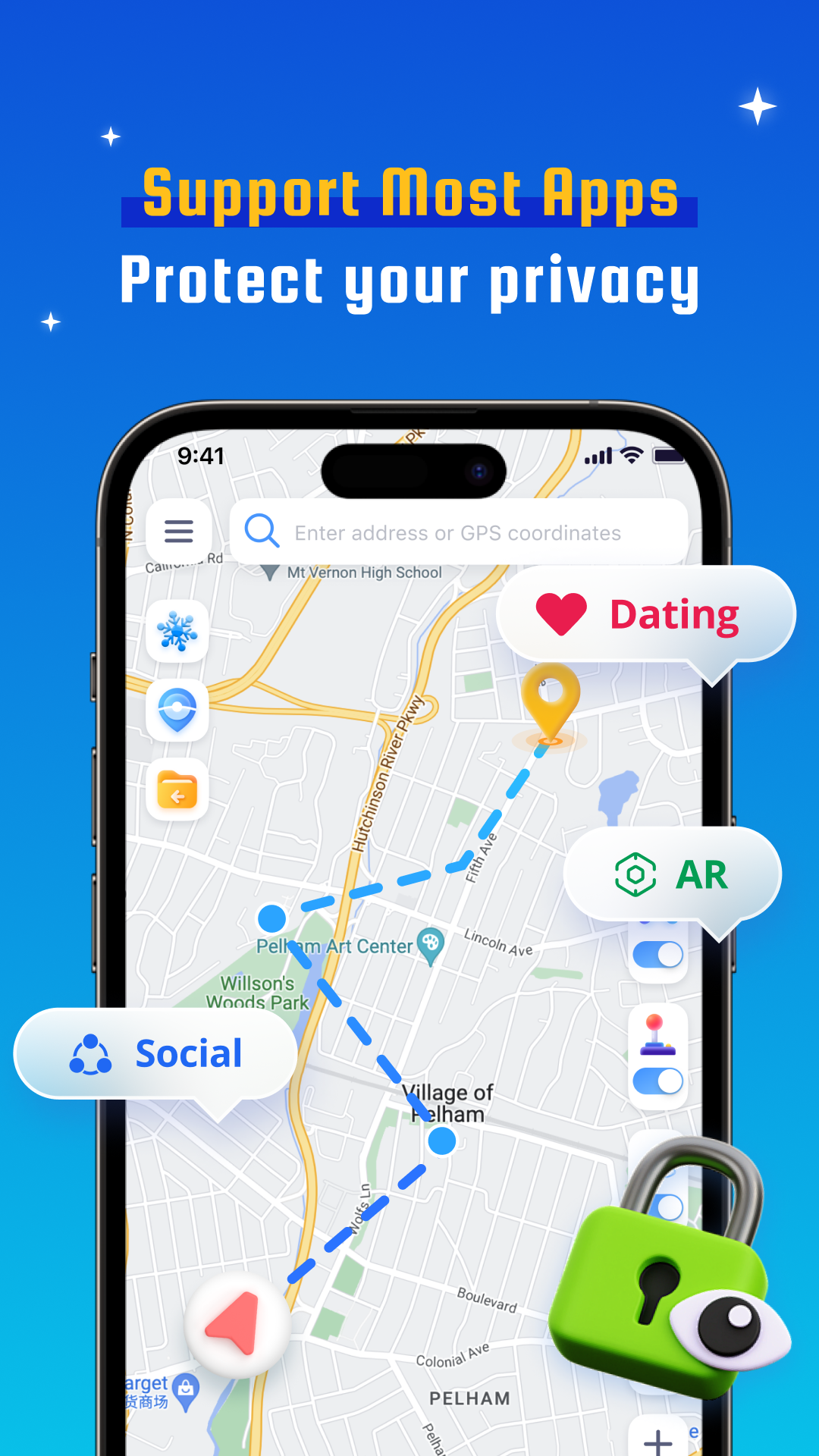 اسکرین شات 3 برنامه Fake Location Spoofer - AnyTo