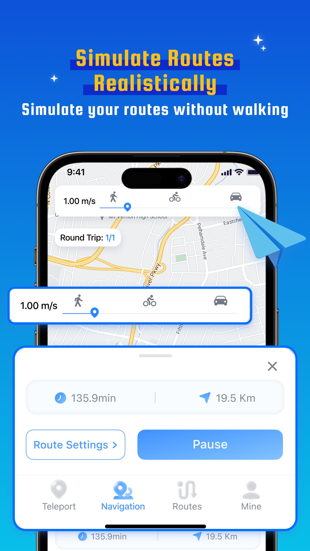 اسکرین شات 2 برنامه Fake Location Spoofer - AnyTo