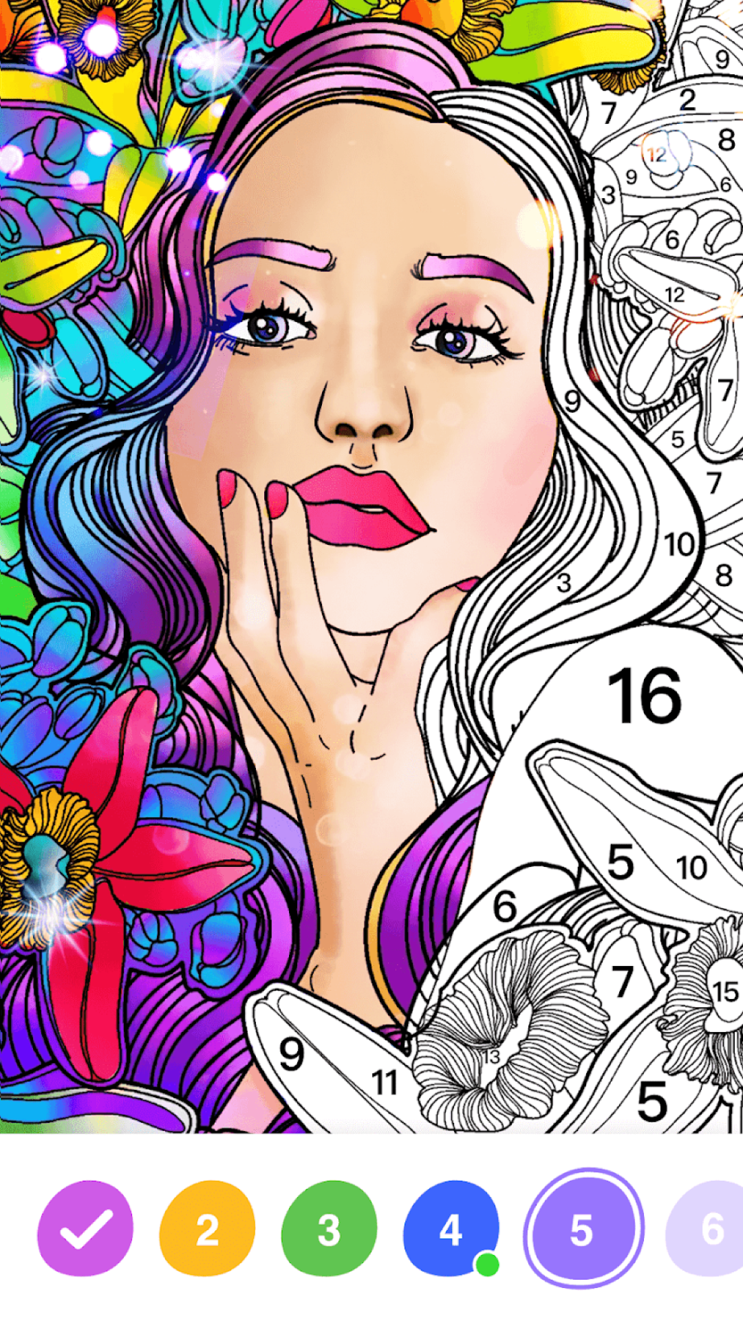 اسکرین شات 6 برنامه No.Paint: Relaxing Coloring