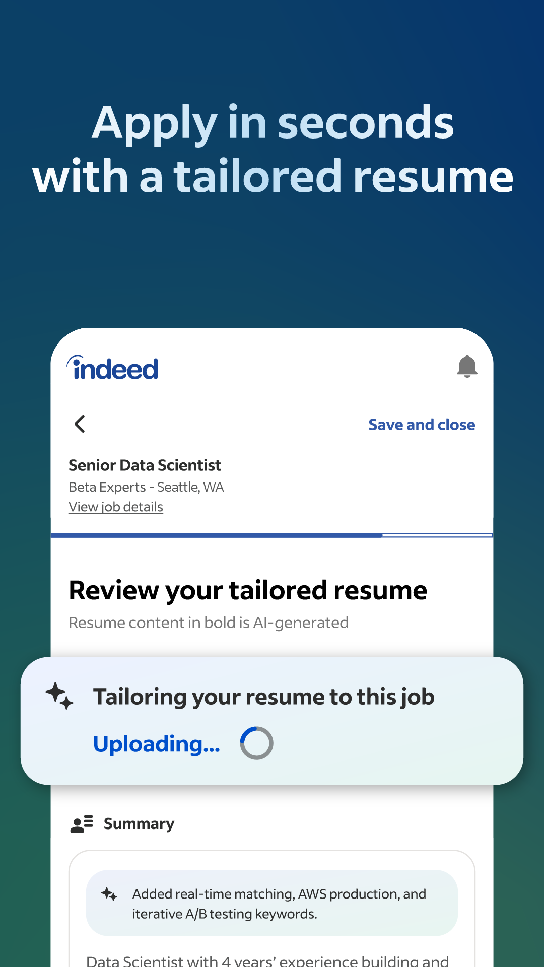 اسکرین شات 5 برنامه Indeed Job Search