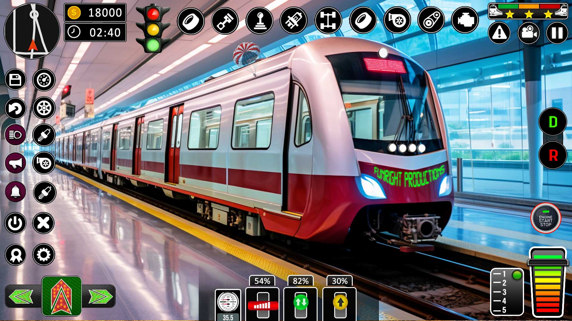 اسکرین شات 2 برنامه City Train Games Driver Sim 3D