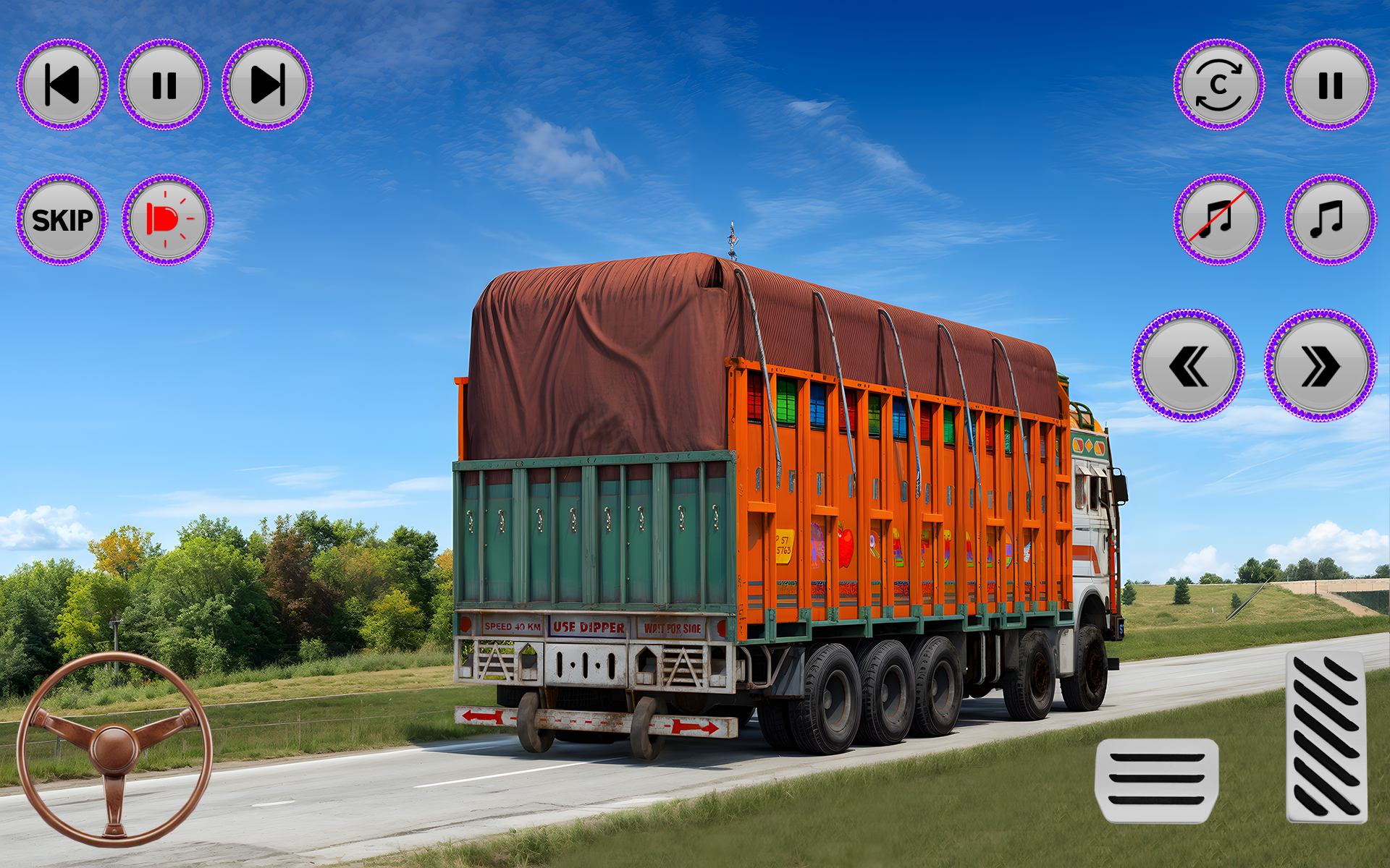 اسکرین شات 1 بازی Indian Truck Driving Game 3d