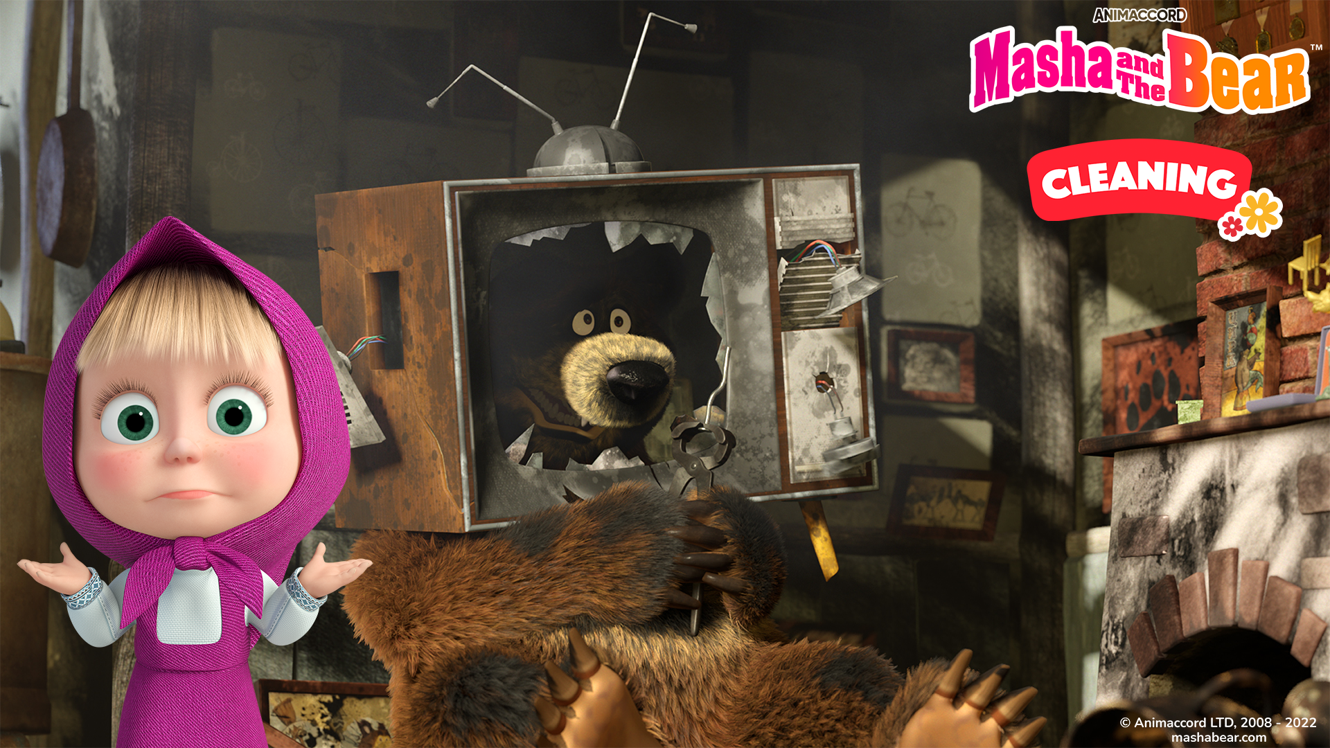 اسکرین شات 8 بازی Masha and the Bear: Cleaning