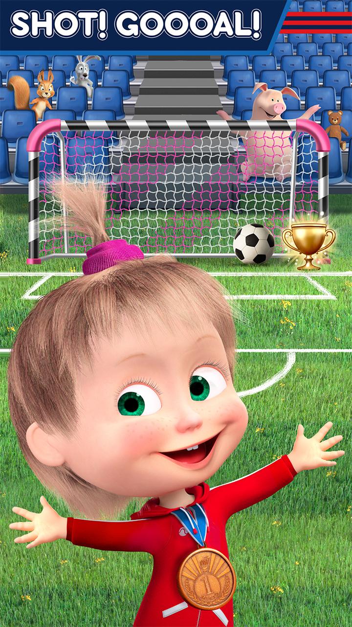 اسکرین شات 3 بازی Masha and the Bear: Football