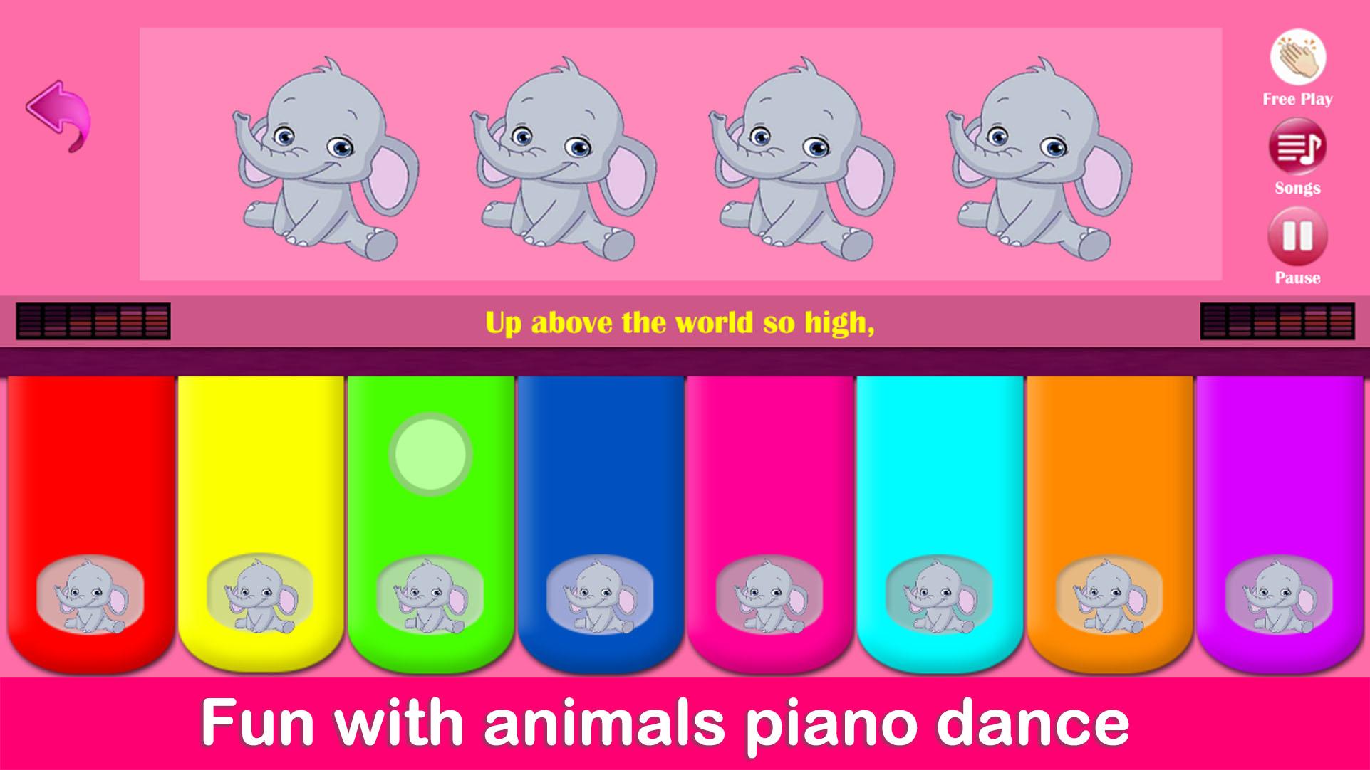 اسکرین شات 6 بازی Kids Pink Piano