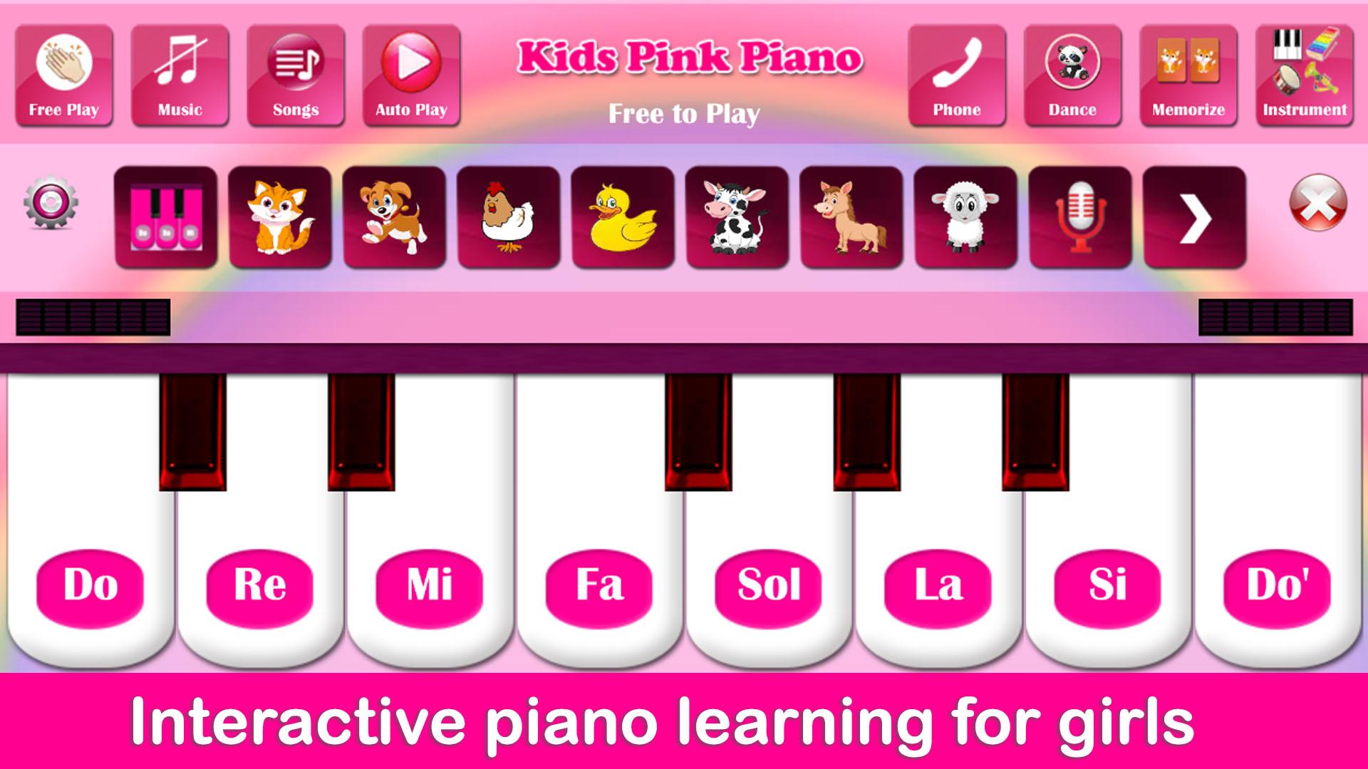اسکرین شات 1 بازی Kids Pink Piano
