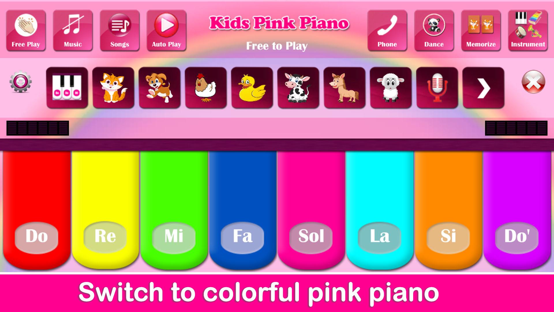 اسکرین شات 2 بازی Kids Pink Piano