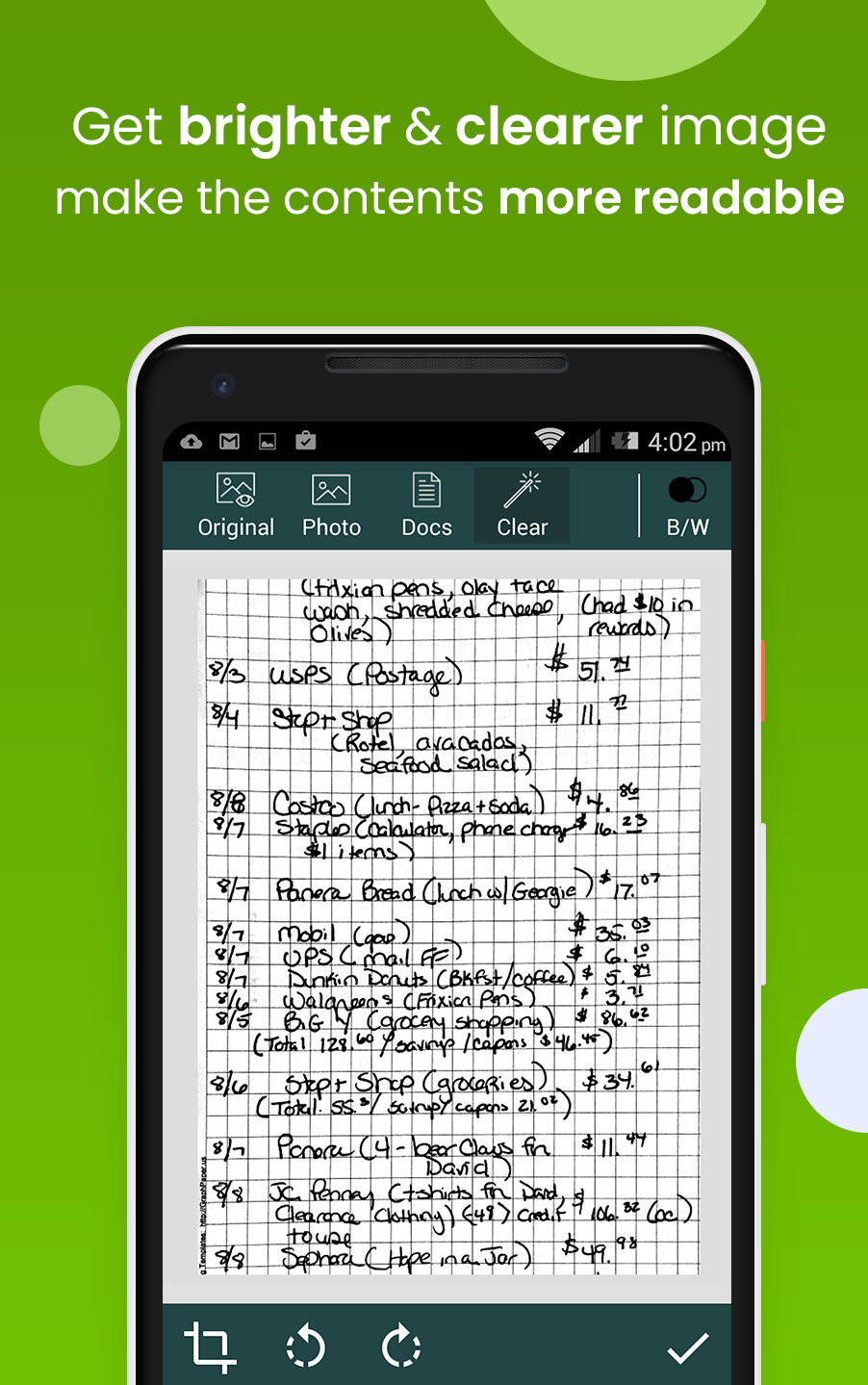 اسکرین شات 3 برنامه Clear Scan - PDF Scanner App