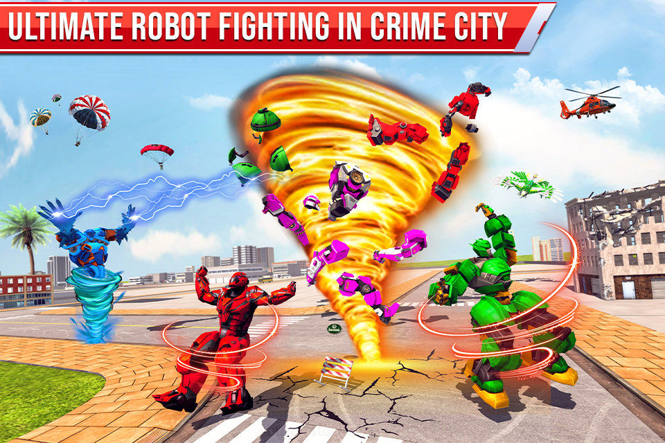 اسکرین شات 2 برنامه Tornado Robot Car Transform