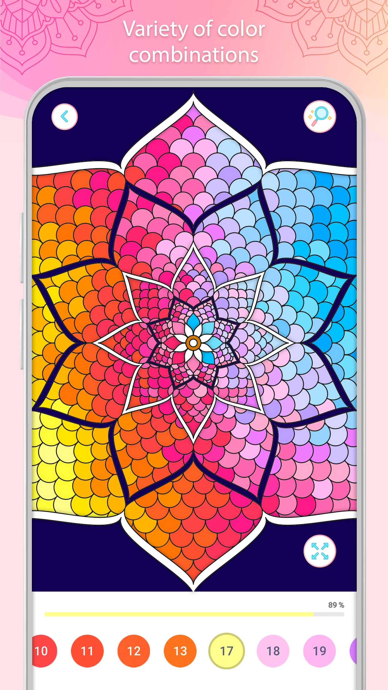 اسکرین شات 6 بازی Color by Number – Mandala Book