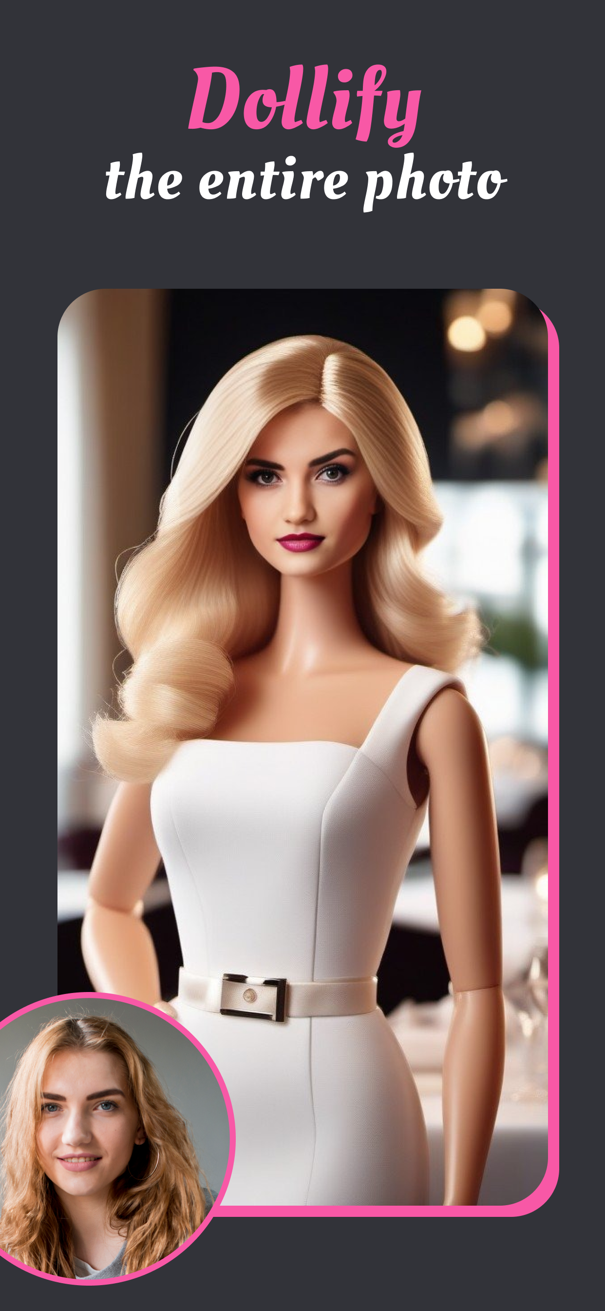 اسکرین شات 1 برنامه DollMe - Selfie generator