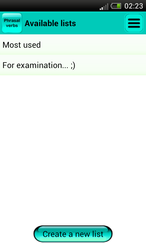 اسکرین شات 4 برنامه Phrasal verbs