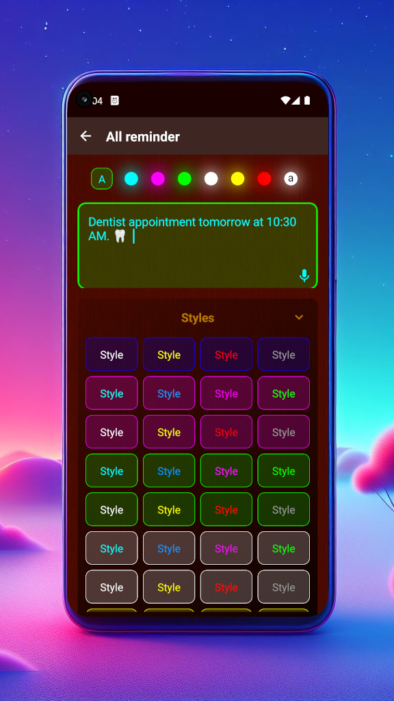 اسکرین شات 5 برنامه All reminder