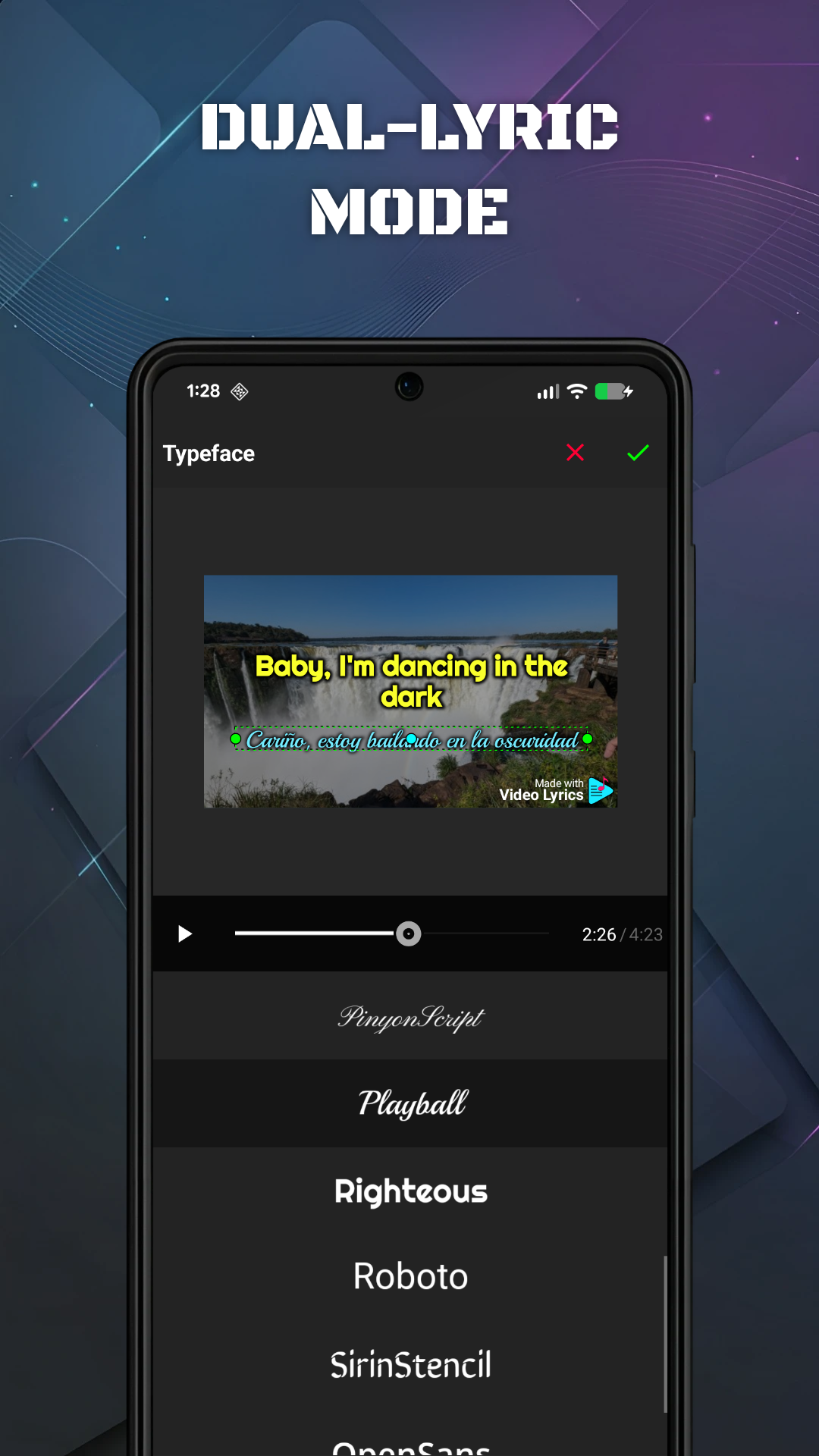 اسکرین شات 6 برنامه Video Lyrics