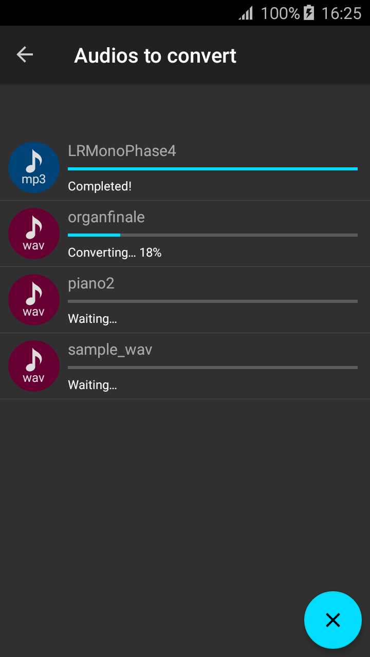اسکرین شات 3 برنامه Wav to Mp3