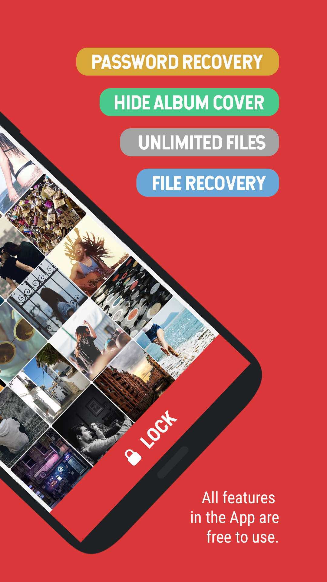 اسکرین شات 4 برنامه Image Locker - Hide photos