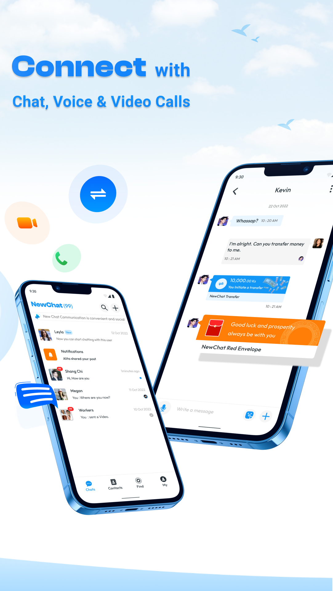 اسکرین شات 1 برنامه NewChat