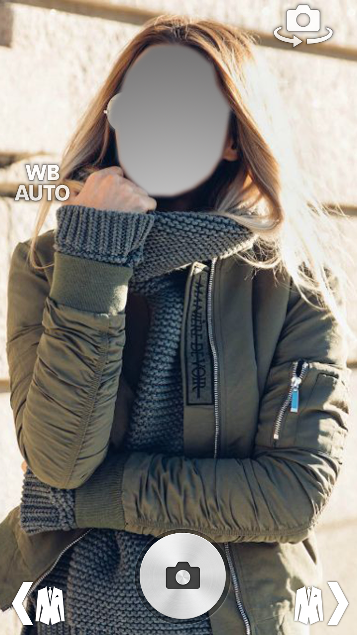 اسکرین شات 7 برنامه Girl Winter Coats Fleece Jacket photo montage