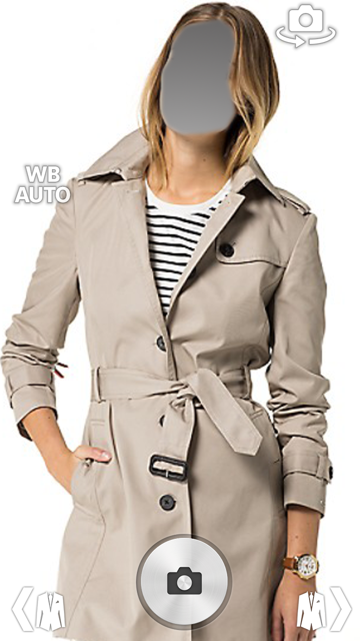 اسکرین شات 4 برنامه Girl Winter Coats Fleece Jacket photo montage