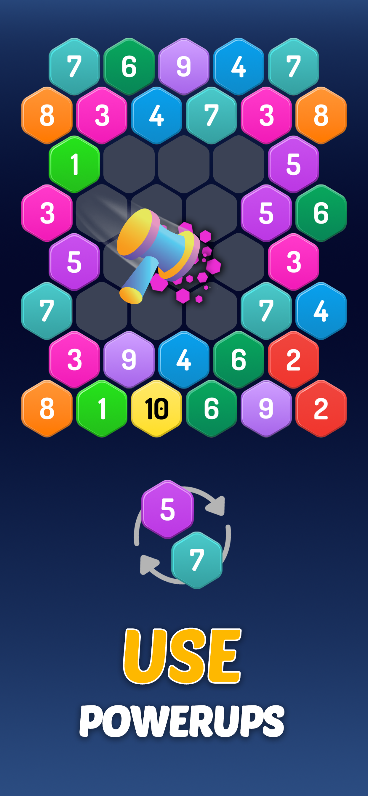 اسکرین شات 5 بازی Merge Hexa™ Number Puzzle Game