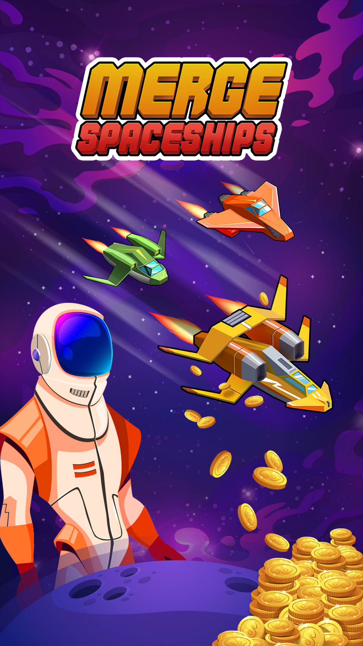 اسکرین شات 5 بازی Merge Spaceships - Idle Space
