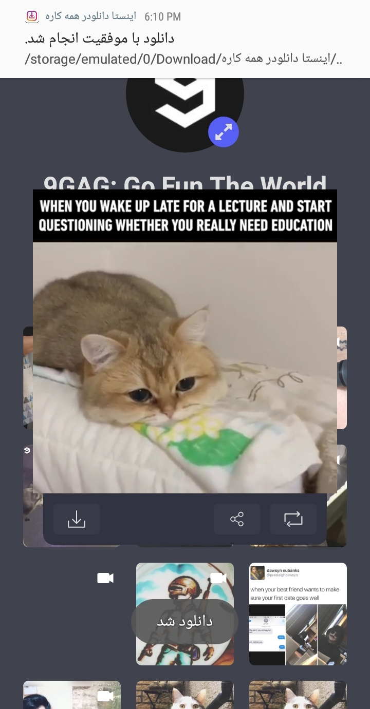 اسکرین شات 4 برنامه اینستا دانلودر همه کاره