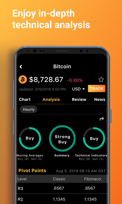 اسکرین شات 5 برنامه Crypto Tracker, News & Charts